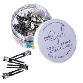 Curly Girl front packaging showing 50 clips and product name for organized storage
