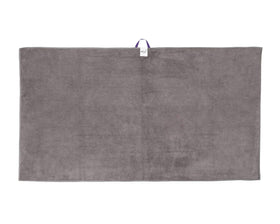 Curly Girl towel in use with woman wrapping curls to protect shape and speed drying