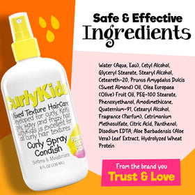 CurlyKids used during family morning routine for faster styling and happier kids