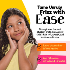 CurlyKids applied to damp curls to lock moisture and enhance manageability