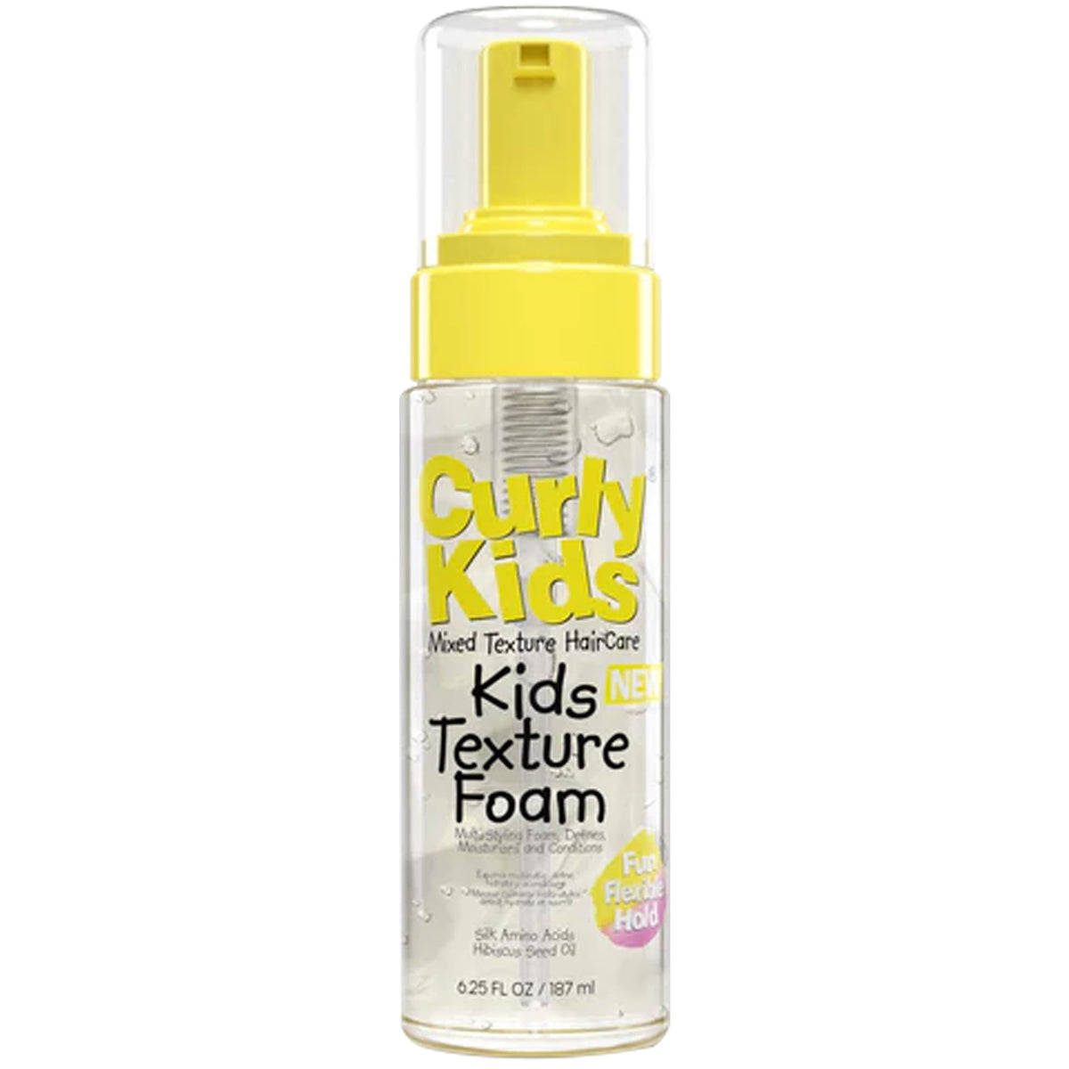 CurlyKids front packaging showing label and 6oz bottle for easy identification
