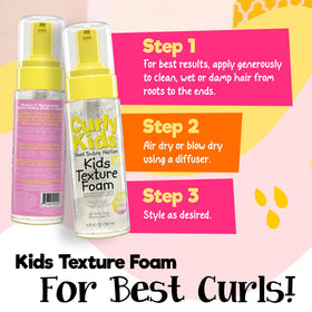 Kids playing outdoors with styled curls showing natural-looking shine and manageability