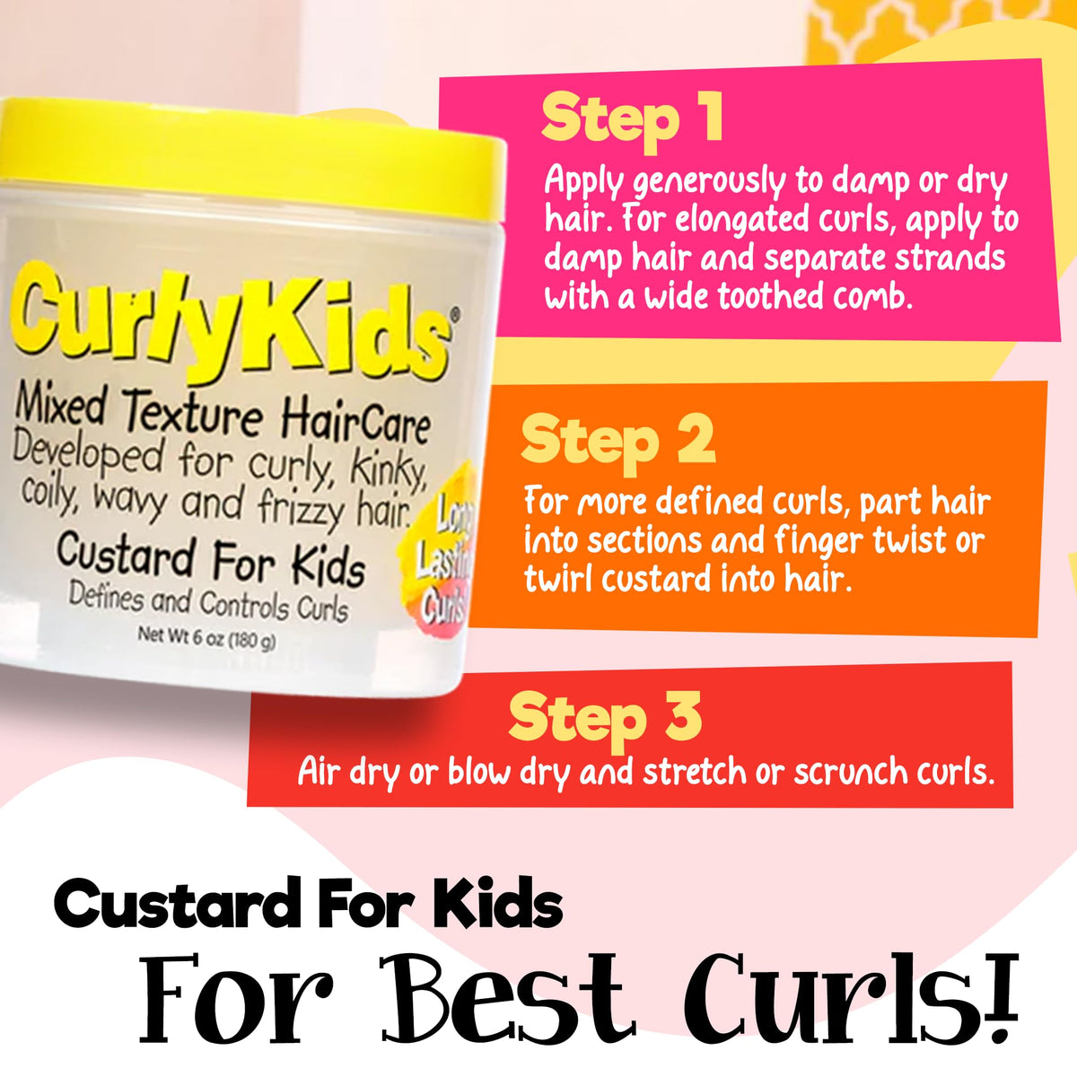 CurlyKids used in a bedroom routine showing easy styling and kid-friendly application