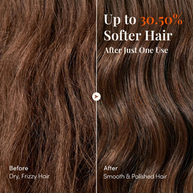 CURLYSHYLL oil drops on hand revealing silky texture and quick absorption
