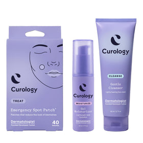 Curology bundle front packaging showing full set and benefits