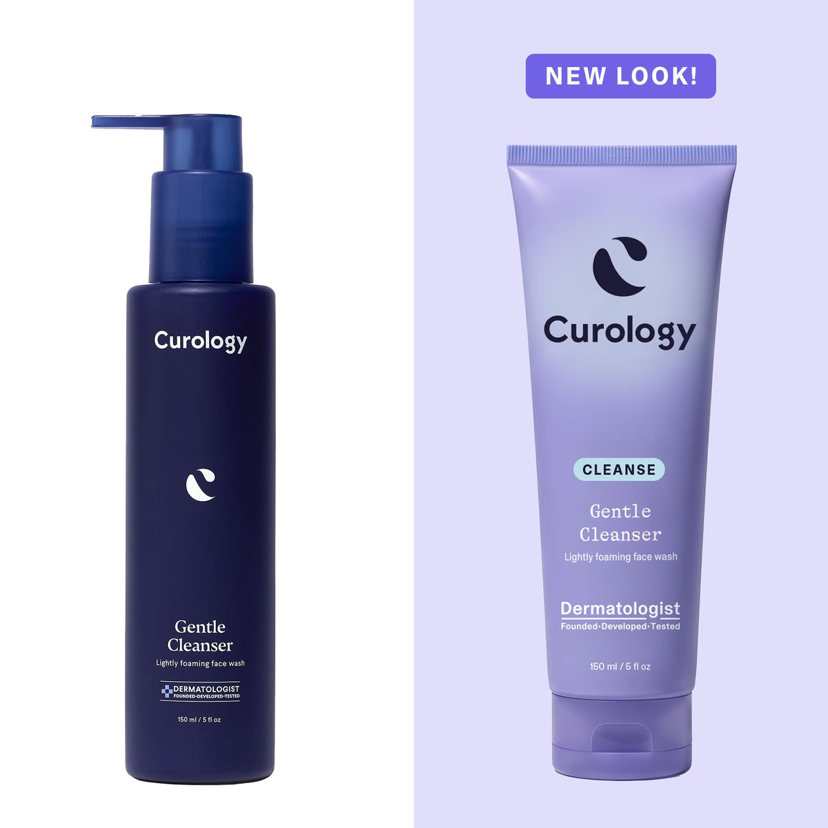 Curology cleanser packed in a toiletry bag ideal for travel convenience