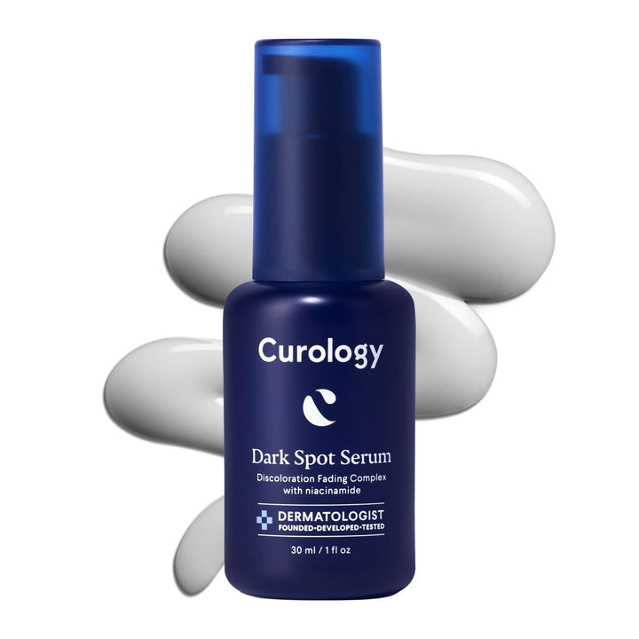 Curology front packaging showing bottle and label, communicates targeted fading