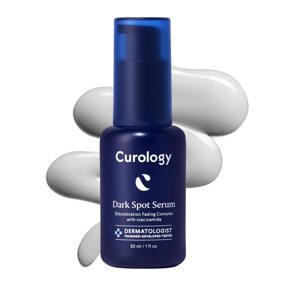 Curology front packaging showing bottle and label, communicates targeted fading