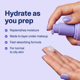 Curology gel on hand being blended to show quick absorption benefit