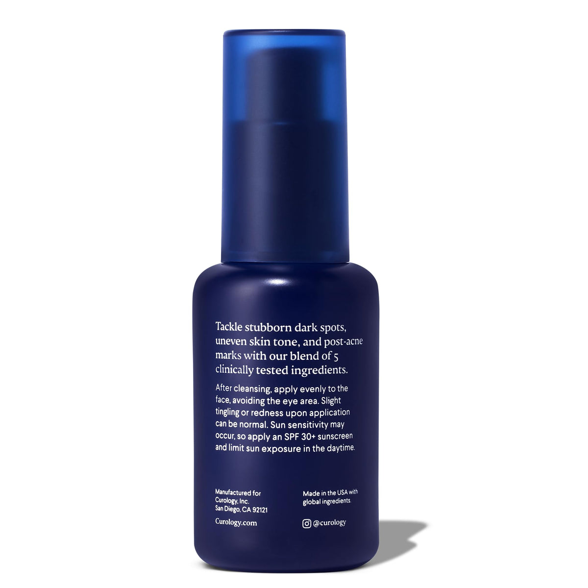 Curology ingredient visual emphasizing niacinamide complex, signals targeted results