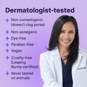Curology moisturizer texture spread to reveal lightweight hyaluronic hydration