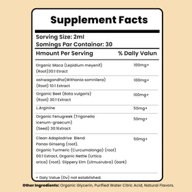 Curvani label close-up highlighting active ingredients benefit