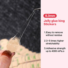 CurvLife application pressing a nail demonstrating fast no-mess use