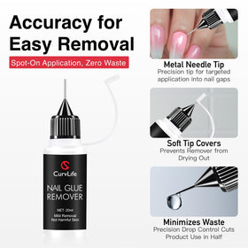 CurvLife application tools arranged with file and cuticle sticks for beginner-friendly use