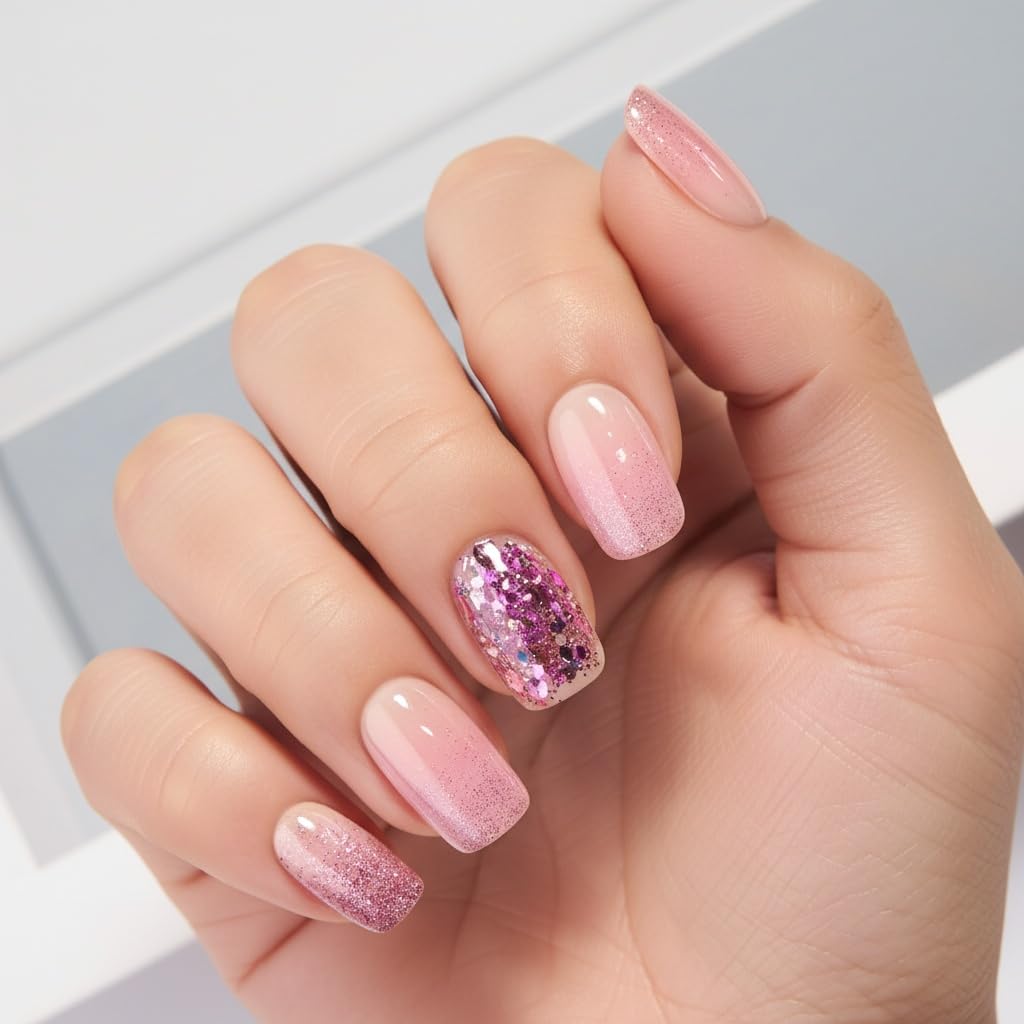 CurvLife application tools laid out showing file jelly stickers and cuticle stick