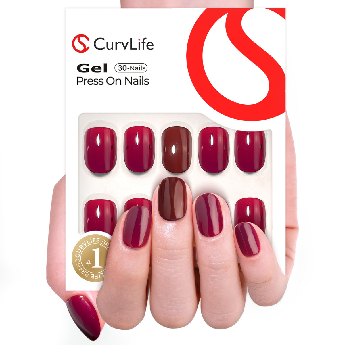CurvLife apricot design closeup displaying glossy nude tone and smooth finish