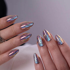 CurvLife side view showing almond shape that flatters nail beds