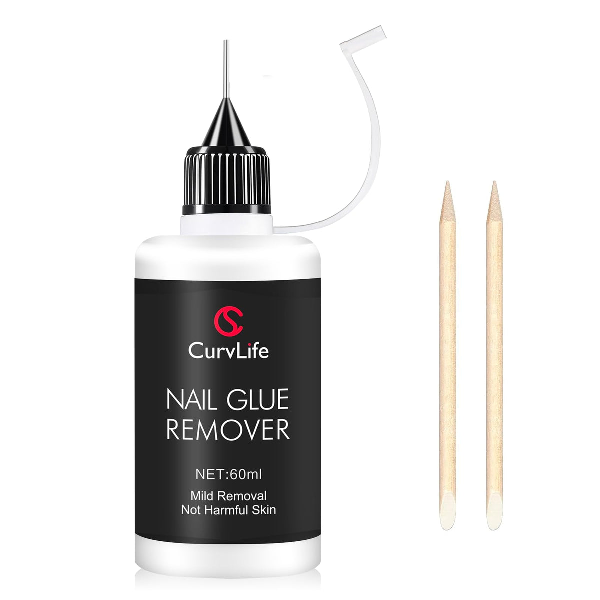 CurvLife bottle front view showing label and compact 60ml size benefit