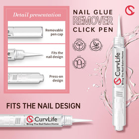 CurvLife click&remove pen detail with precision tip for targeted dissolving