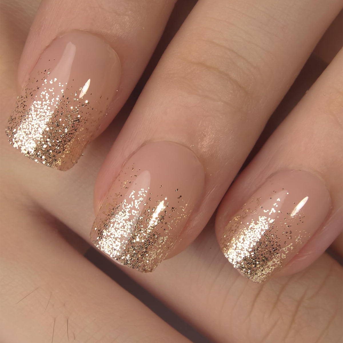 CurvLife close-up of nail tips showing handmade gel polish detail and smooth finish
