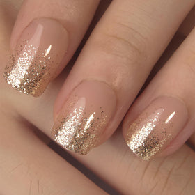 CurvLife close-up of nail tips showing handmade gel polish detail and smooth finish