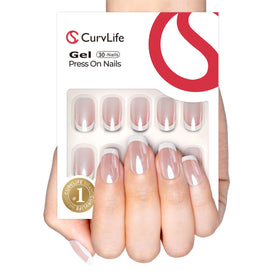 CurvLife close-up of handmade gel pattern highlighting salon finish