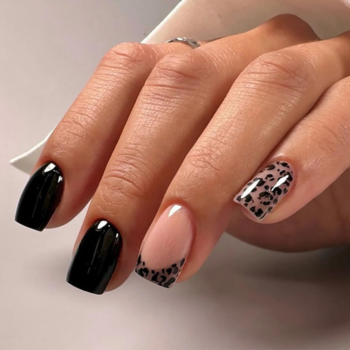CurvLife close-up of leopard apricot design highlighting detailed pattern and shine