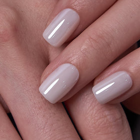 CurvLife close-up of soft gel shine highlighting durable glossy finish