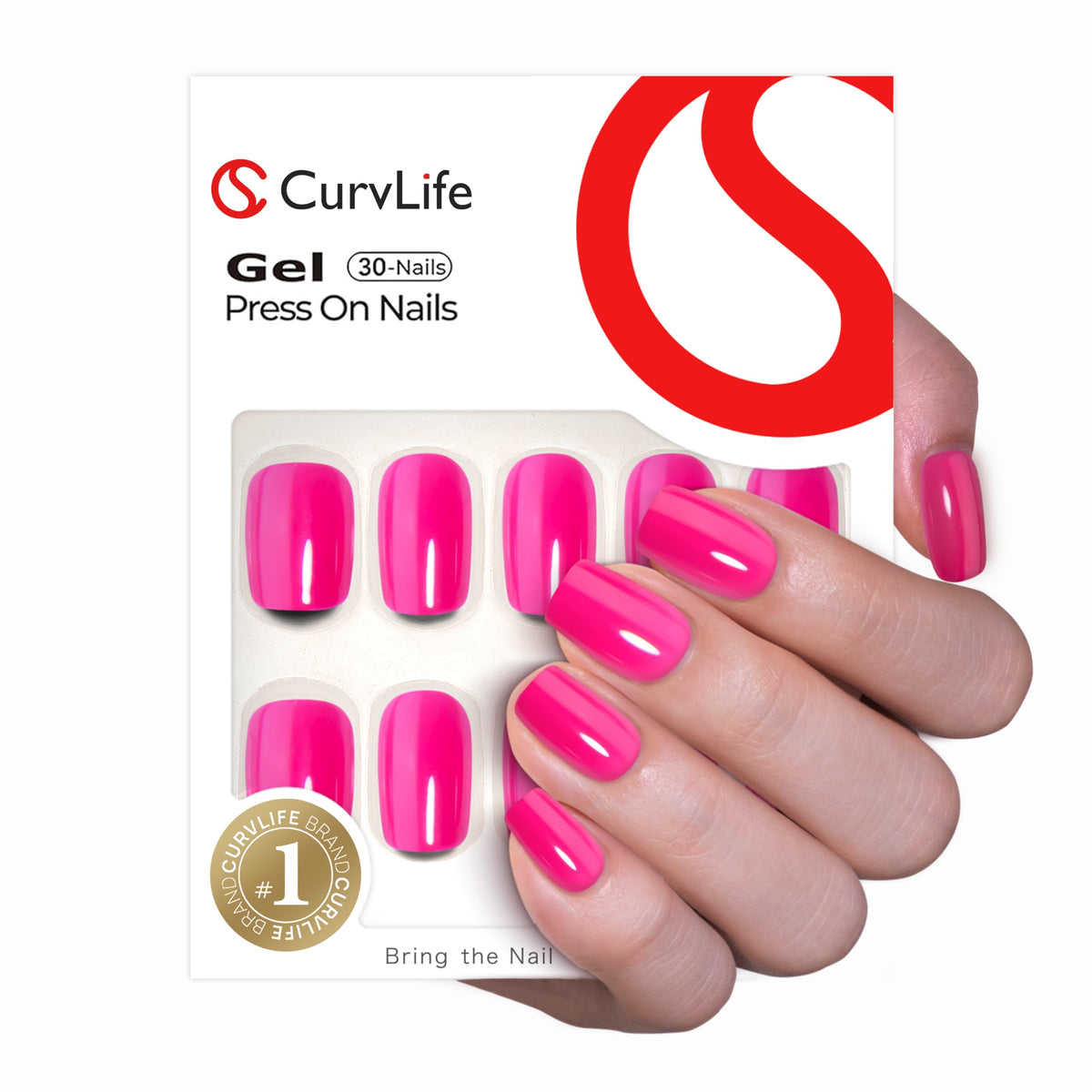 CurvLife soft gel close-up displaying flexible texture for comfortable wear