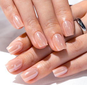 CurvLife close-up of soft-gel texture highlighting glossy chip resistance
