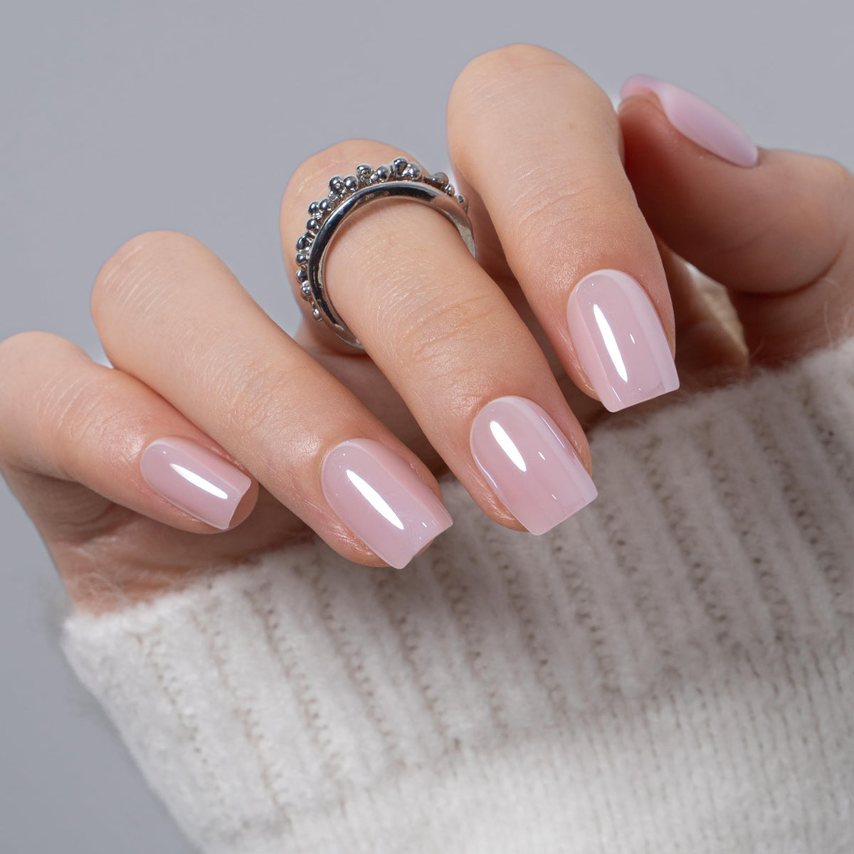 CurvLife close-up of soft gel texture highlighting durable glossy finish and natural fit
