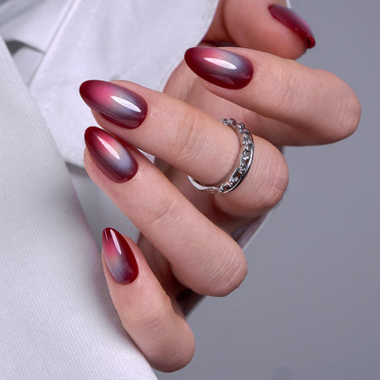 CurvLife front packaging showing cosmic fade nails and kit contents for instant polish