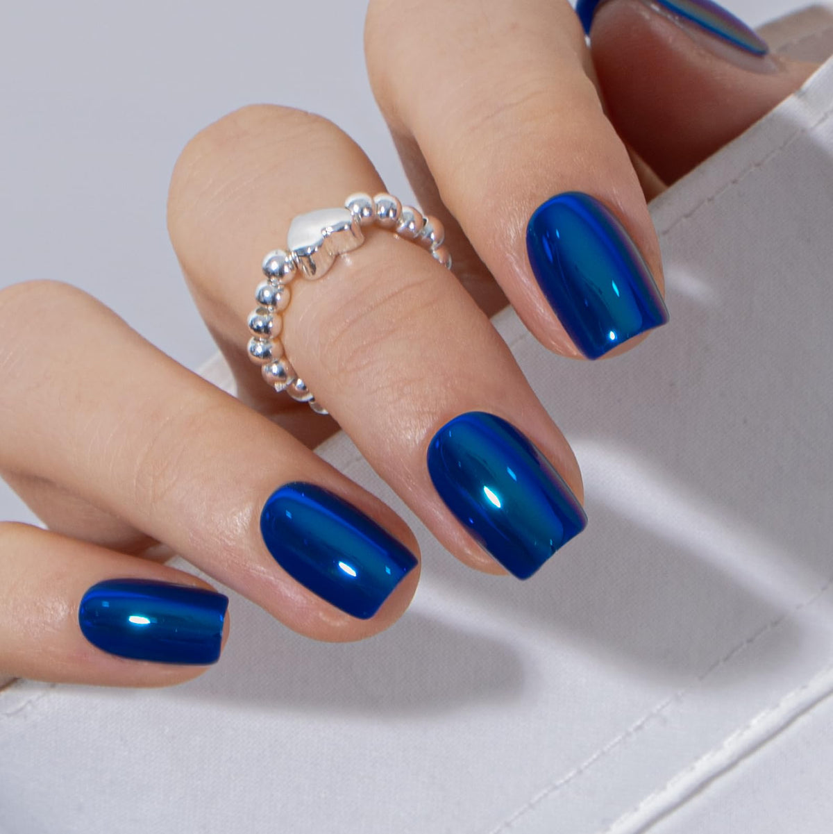 CurvLife front packaging showing apricot glossy nails and kit, conveys convenience