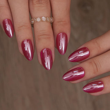 CurvLife front packaging showing apricot glossy nails and kit contents benefit ready-to-wear