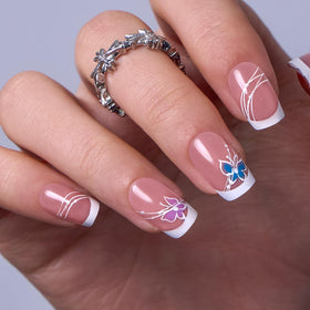 CurvLife front packaging showing butterfly nails and kit contents for easy selection