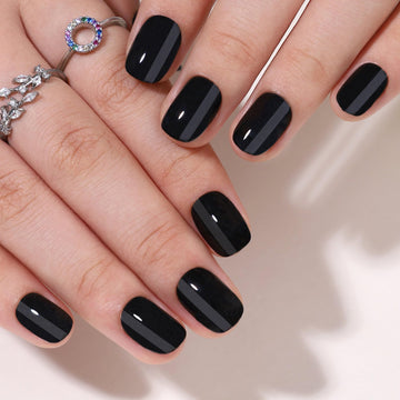 CurvLife front packaging showing elegant black French tips and kit contents benefits quick salon look
