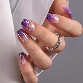 CurvLife front packaging showing gradient purple lines and included tools for quick application