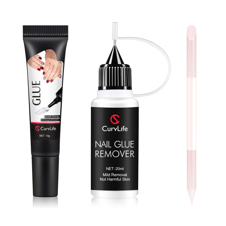 CurvLife front packaging showing full kit for easy salon-style manis