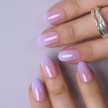 CurvLife front packaging showing Lavender Veil nails and included kit for easy at-home use