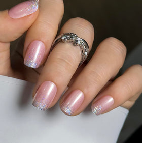 CurvLife front packaging showing full press-on nail kit and tools