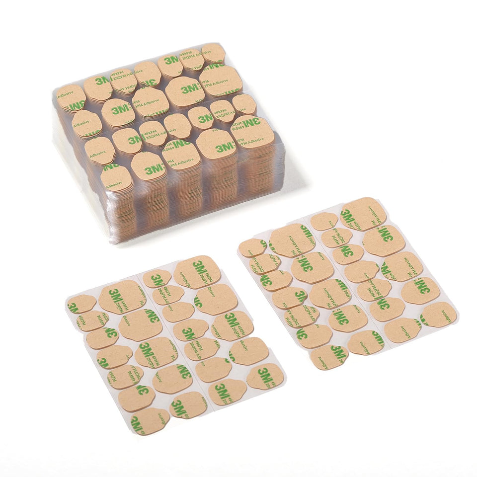 curvlife front packaging showing 50 adhesive tabs and sizes for easy selection
