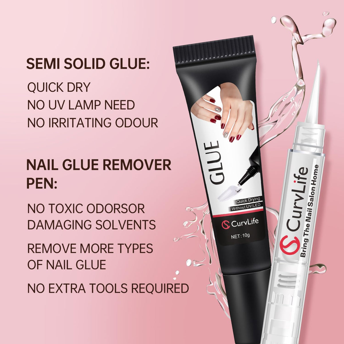 CurvLife gel texture close-up demonstrating smooth spreadability