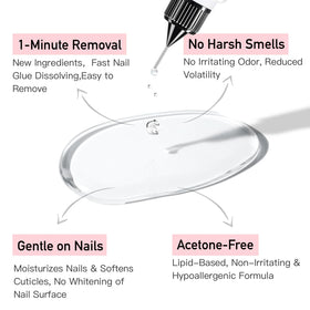 CurvLife hands applying press-on tip using glue gel for fast results