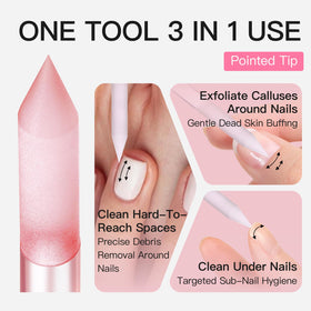 CurvLife kit in use applying press-on nail for quick flawless results