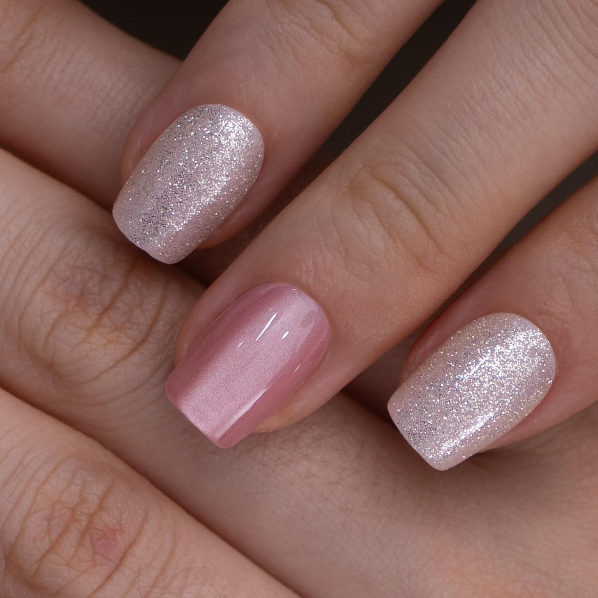 CurvLife close-up of glossy soft gel texture highlighting chip-resistant finish