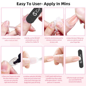 CurvLife lifestyle image of glossy manicure showing elegant apricot tone for everyday wear