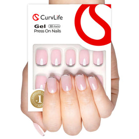 Close-up of CurvLife nail texture and finish highlighting natural look benefit