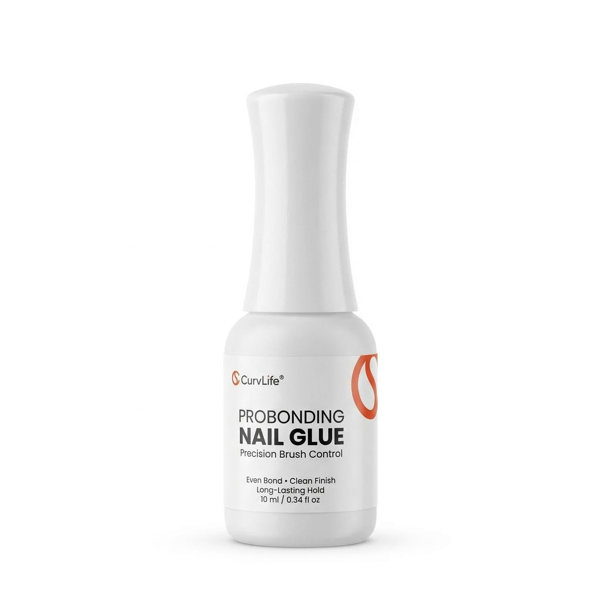 CurvLife fine brush applicator close-up for precise glue placement and cleaner application