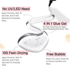 CurvLife semi-solid glue nozzle close-up for precise mess-free application