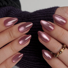 CurvLife side profile showing glossy nude-pink finish for natural look